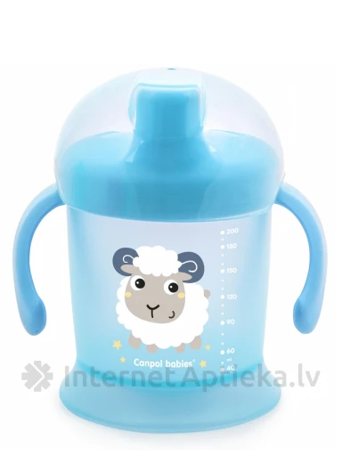 CANPOL BABIES neišsiliejantis puodelis BUNNY&COMPANY 9 mėn.+, 200 ml | internetaptieka.lv