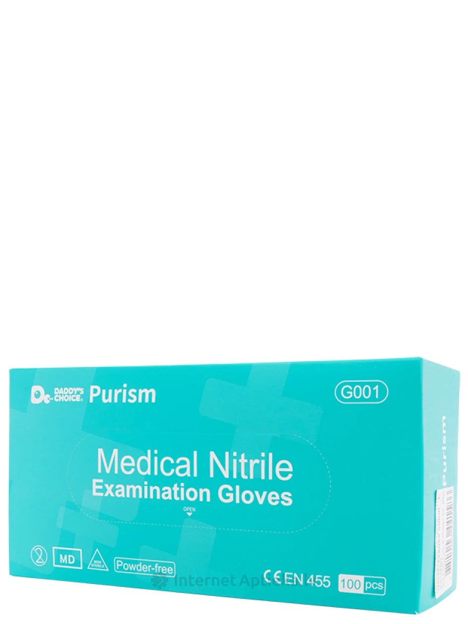 Cimdi nitrila bez pūdera, nester. zili, L, 100 gb. | internetaptieka.lv