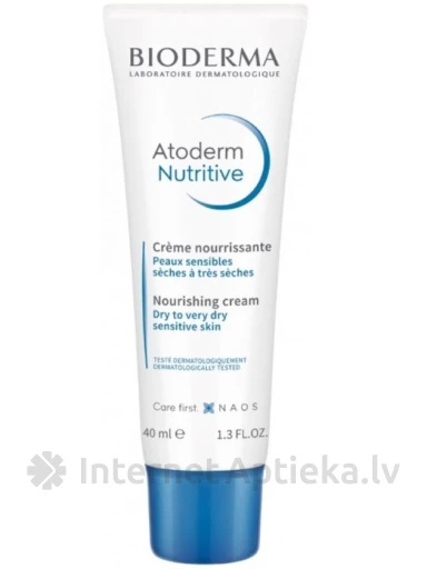 Bioderma Atoderm Nutritive väga toitev näokreem, 40 ml | internetaptieka.lv