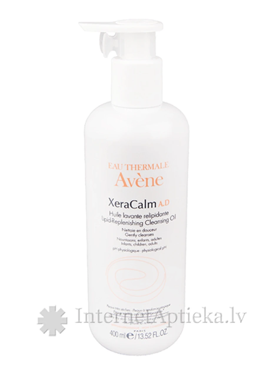 Avene Xeracalm A.D. atjaunojoša attīrošā eļļa, 400 ml | internetaptieka.lv