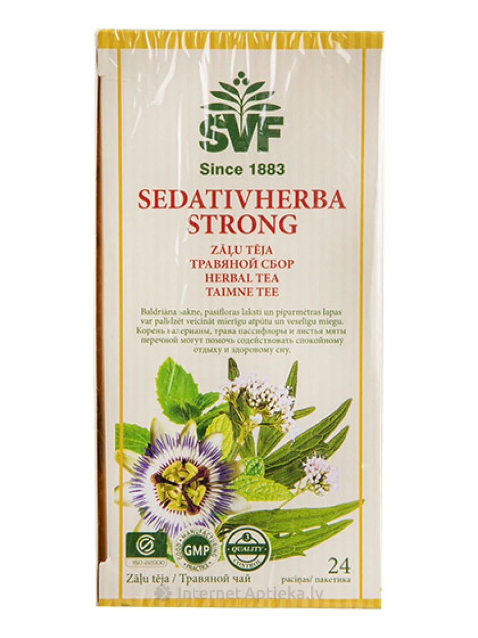 Чай Sedativherba strong 1,5 г, 20 пакетиков | internetaptieka.lv