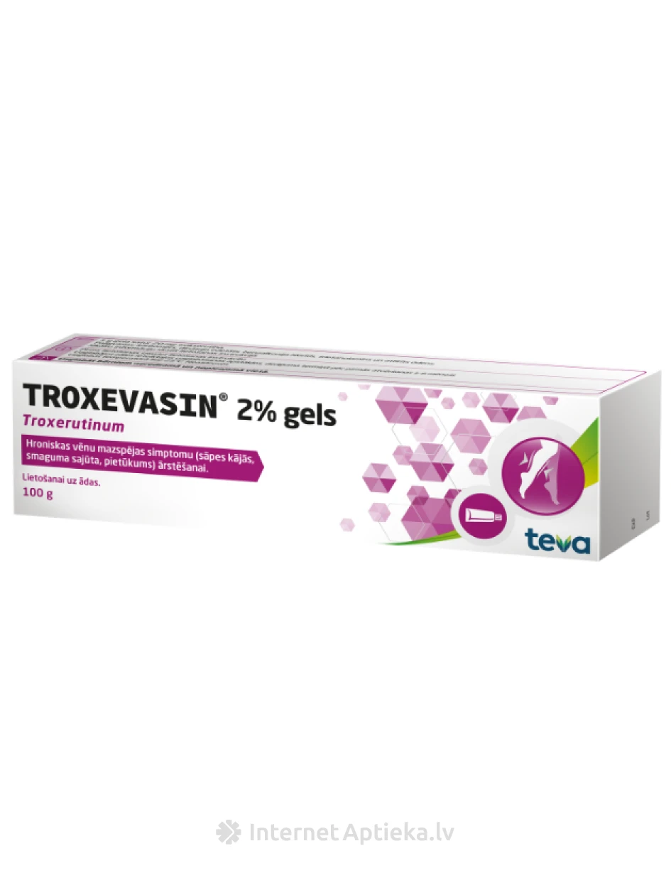 Troxevasin 2% gels, 100 g | internetaptieka.lv