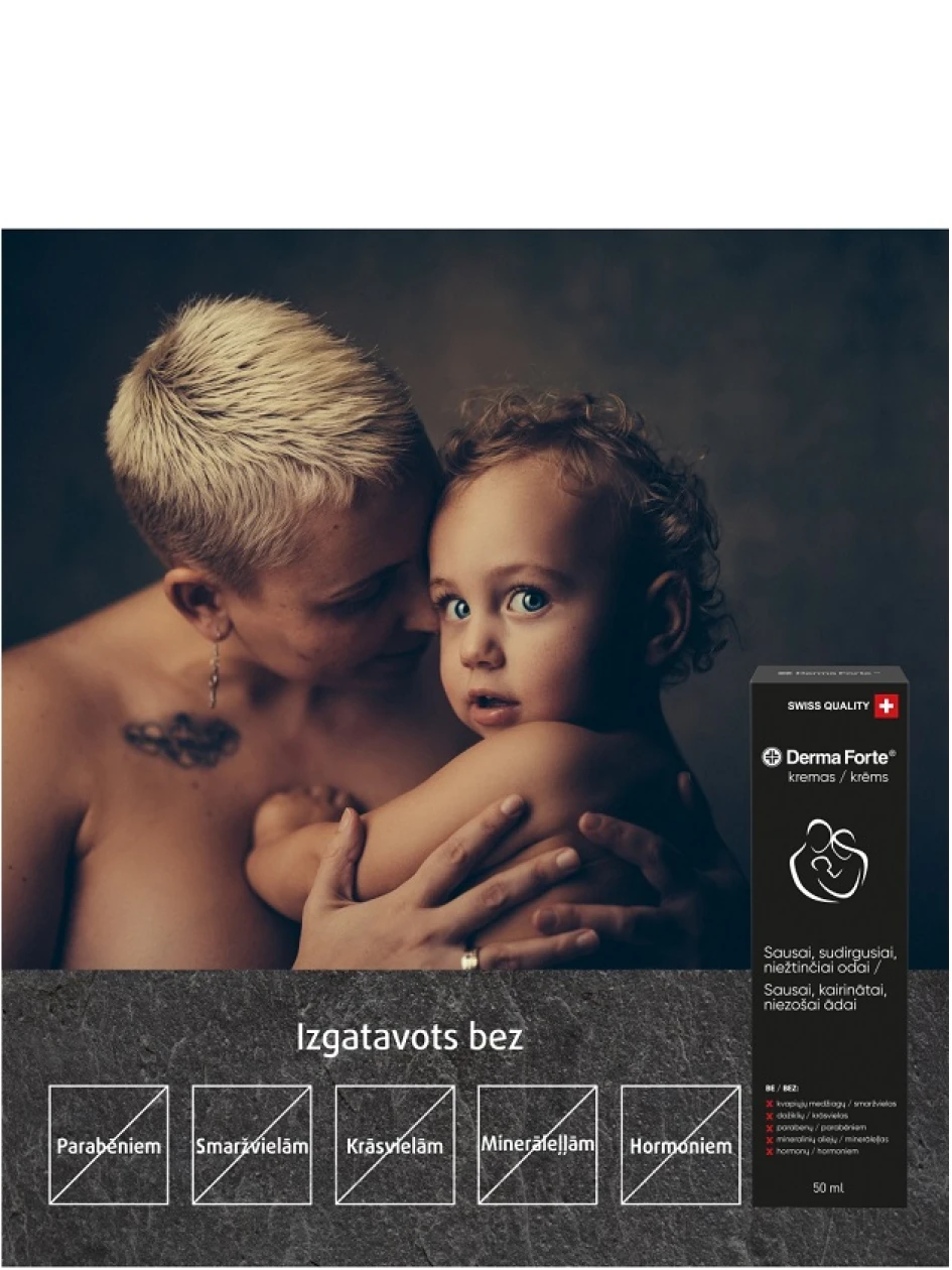 DERMA FORTE Krēms sausai, sakairinātai ādai, 50 ml | internetaptieka.lv