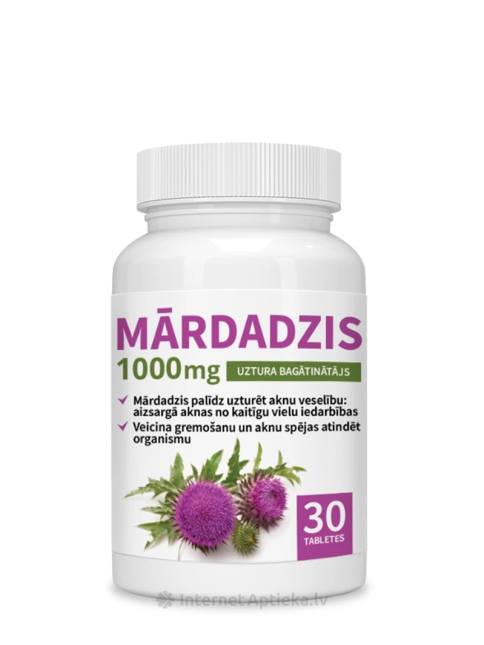 Piimohakas 1000 mg tabletid, 30 tk. | internetaptieka.lv