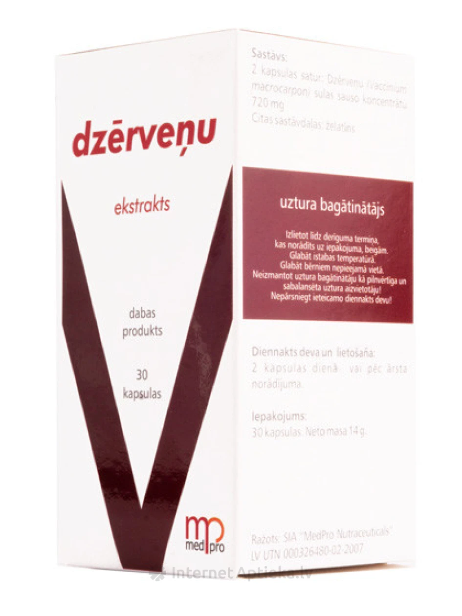 Medpro jõhvika ekstrakt, 30 kapslit | internetaptieka.lv