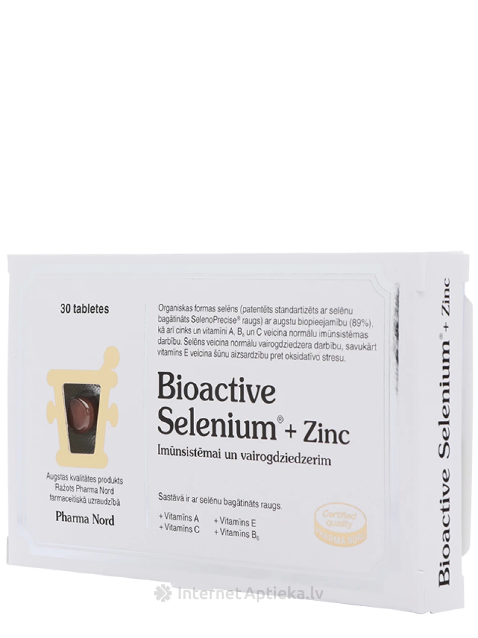 BioActive Selenium + Zinc, 30 tabletes | internetaptieka.lv