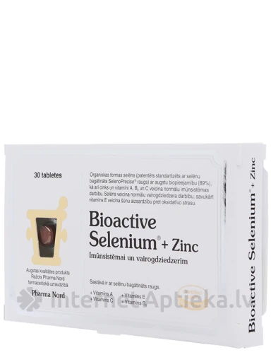 BioActive Selenium + Zinc, 30 tabletes | internetaptieka.lv