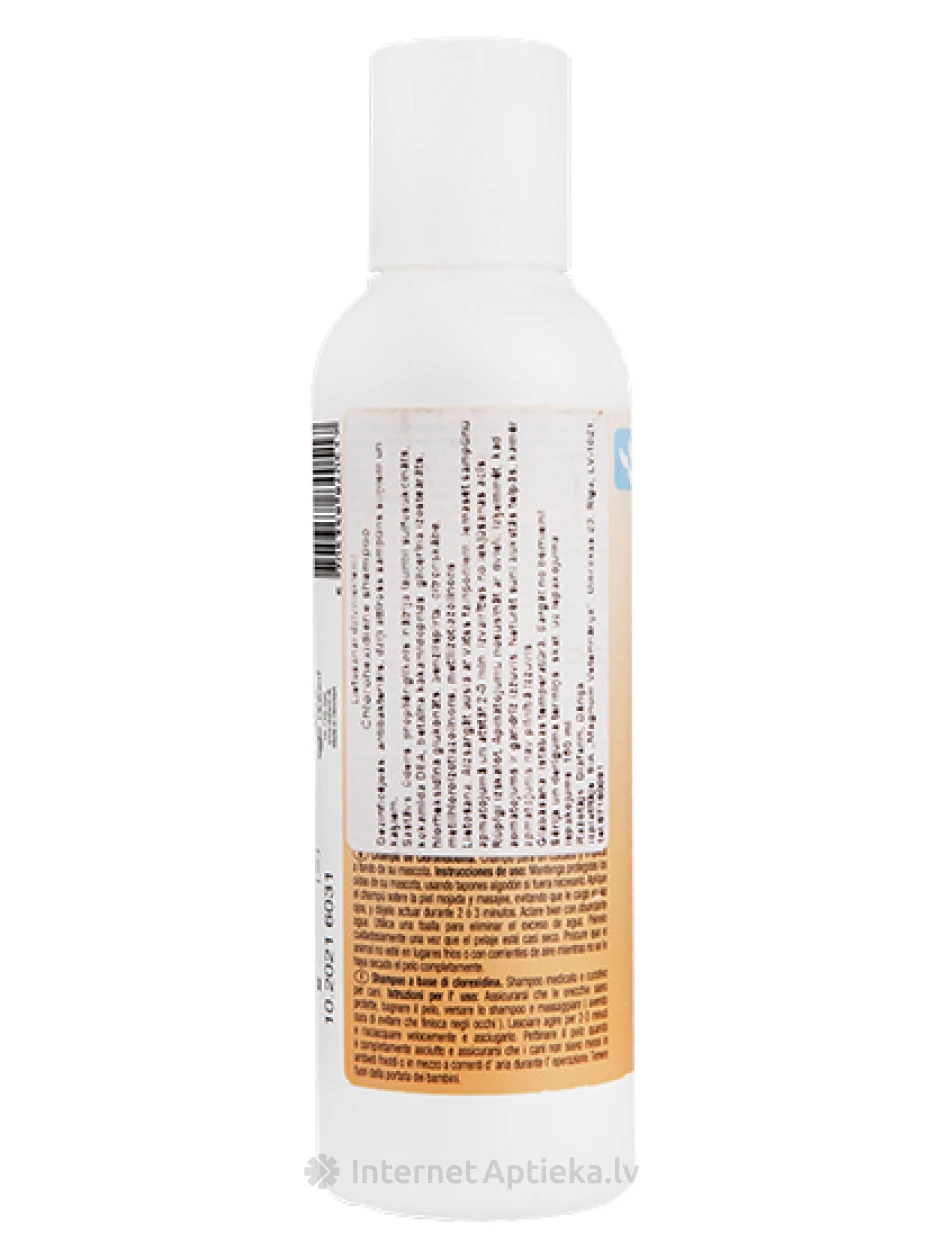 Diafarm Chlorhexidine desinfitseeriv šampoon koertele ja kassidele 0,5%, 150 ml | internetaptieka.lv