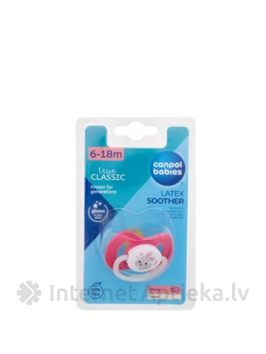 Canpol латексная соска-пустышка Bunny&Company от 6 до 18 месяцев, 1 шт. | internetaptieka.lv