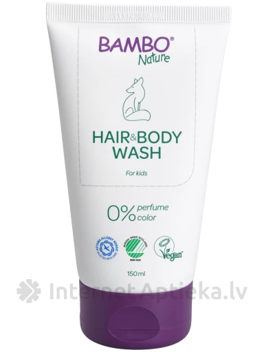 BAMBO NATURE, matu un ķermeņa mazgāšanas līdzeklis, 150 ml | internetaptieka.lv