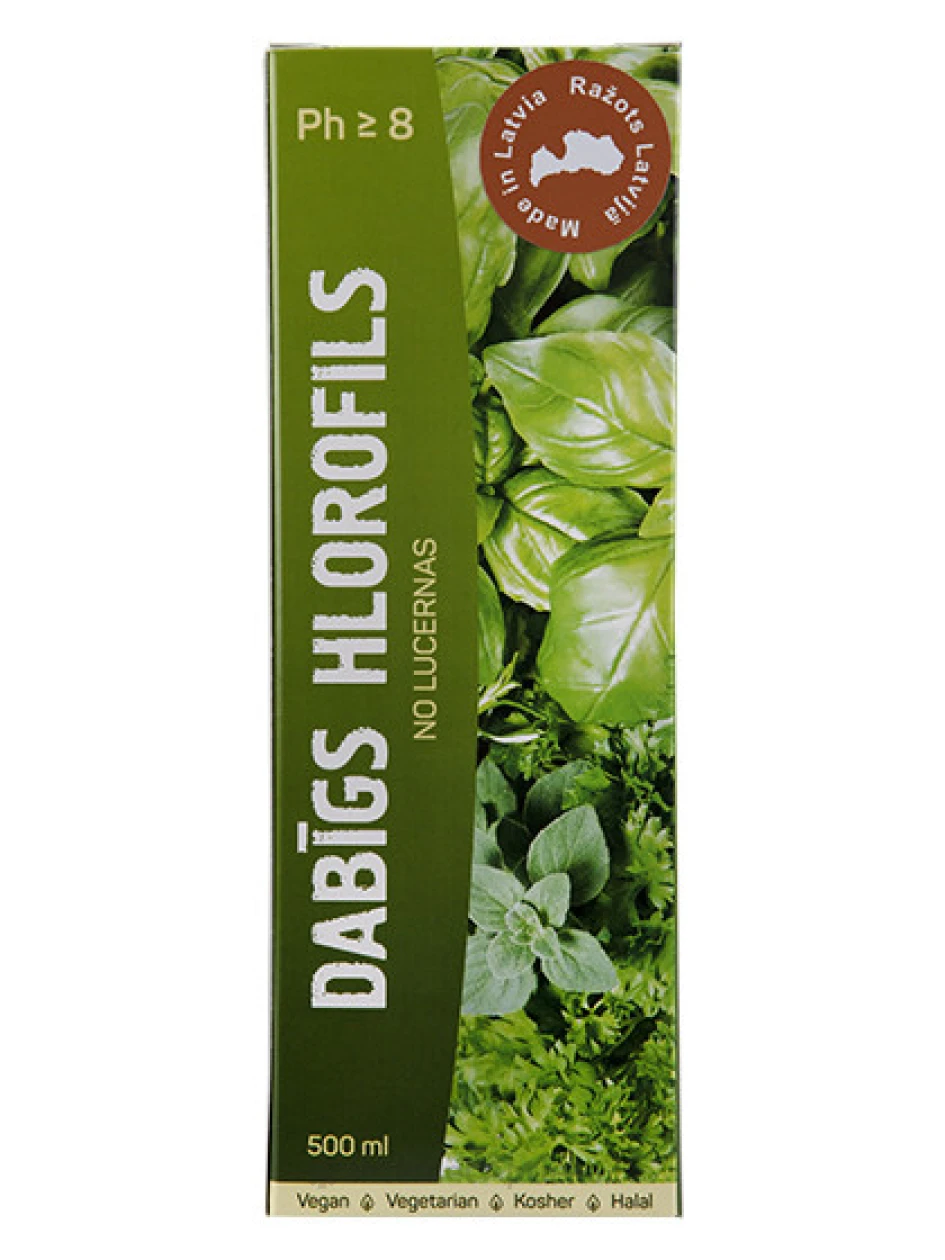 Hlorofils dabīgs, 500 ml | internetaptieka.lv