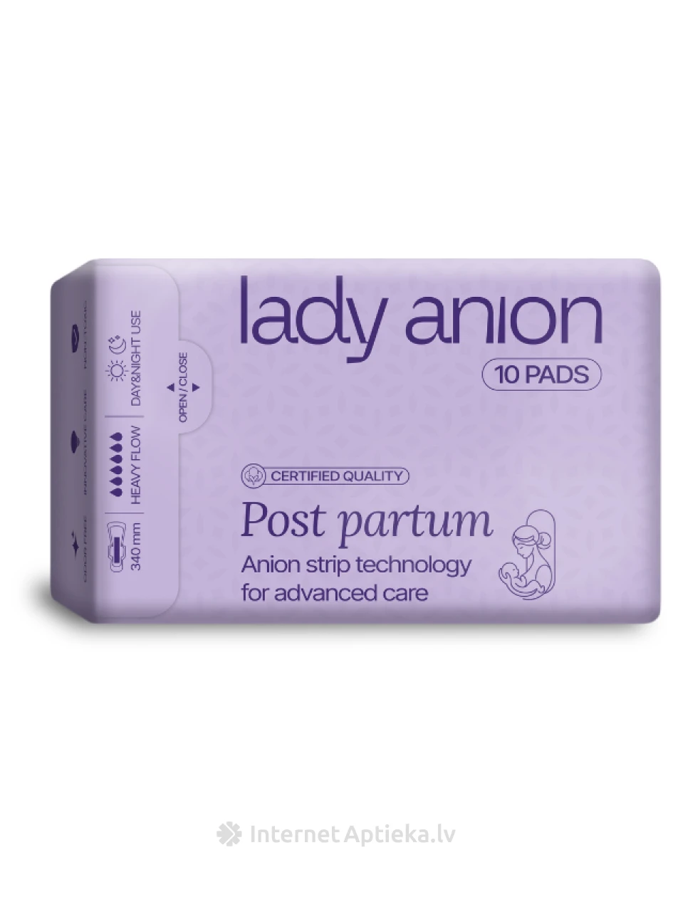 Lady Anion Partum 330mm, 10 tk | internetaptieka.lv