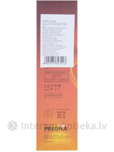 Silverline Intrauterīnā kontraceptīvā spirāle Cu 200 Ag, 1 gb. | internetaptieka.lv