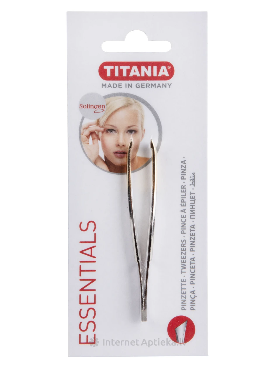Titania pintsetid kulmude hooldamiseks nikeldatud kullaga, 1 tk. | internetaptieka.lv