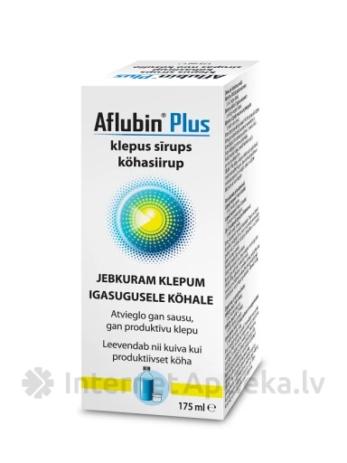 Сироп от кашля Афлубин Плюс, 175 мл | internetaptieka.lv