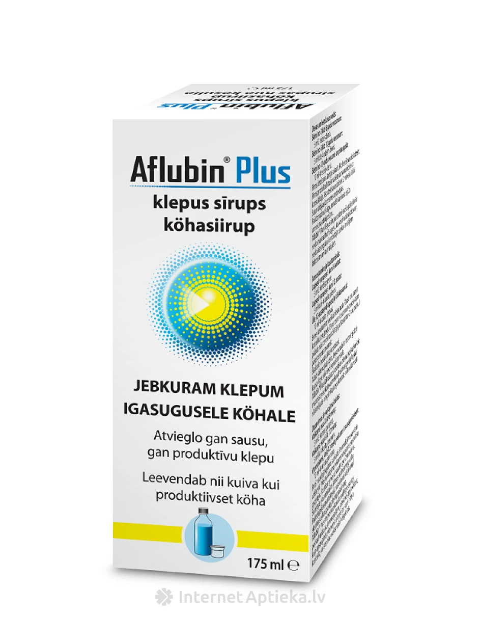 Aflubin Plus köhasiirup, 175 ml | internetaptieka.lv