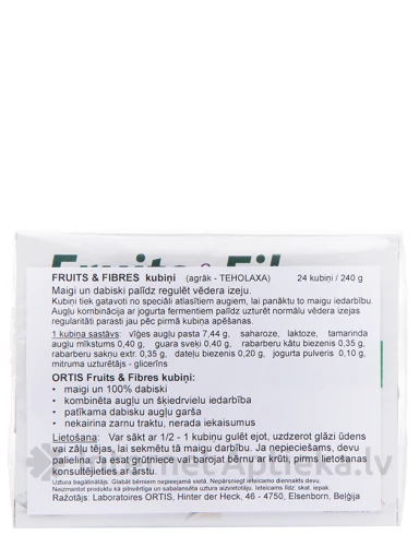 Fruits & Fibres, 24 kubiņi | internetaptieka.lv