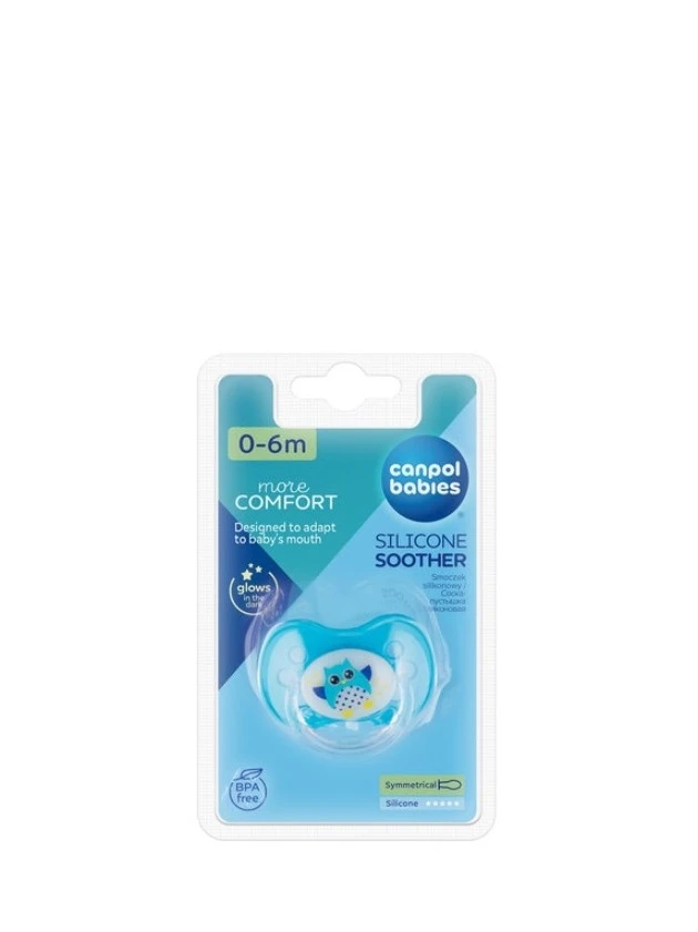CANPOL babies Owl silikona simetrisks māneklis 0-6 mēn.