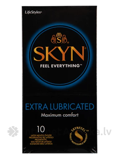 Презервативы Lifestyles Skyn Extra lubricated, 10 шт. | internetaptieka.lv