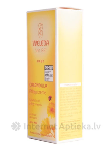 Weleda Kliņģerīšu mitrinošais krēms bērnu ādas kopšanai, 75 ml | internetaptieka.lv