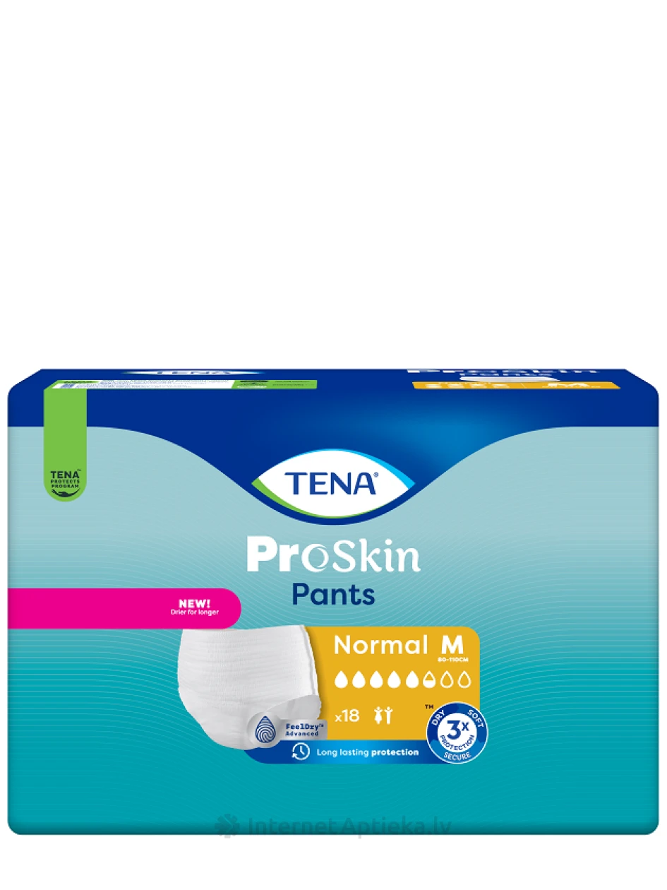 TENA Pants Normal M biksītes, 18 gb. | internetaptieka.lv