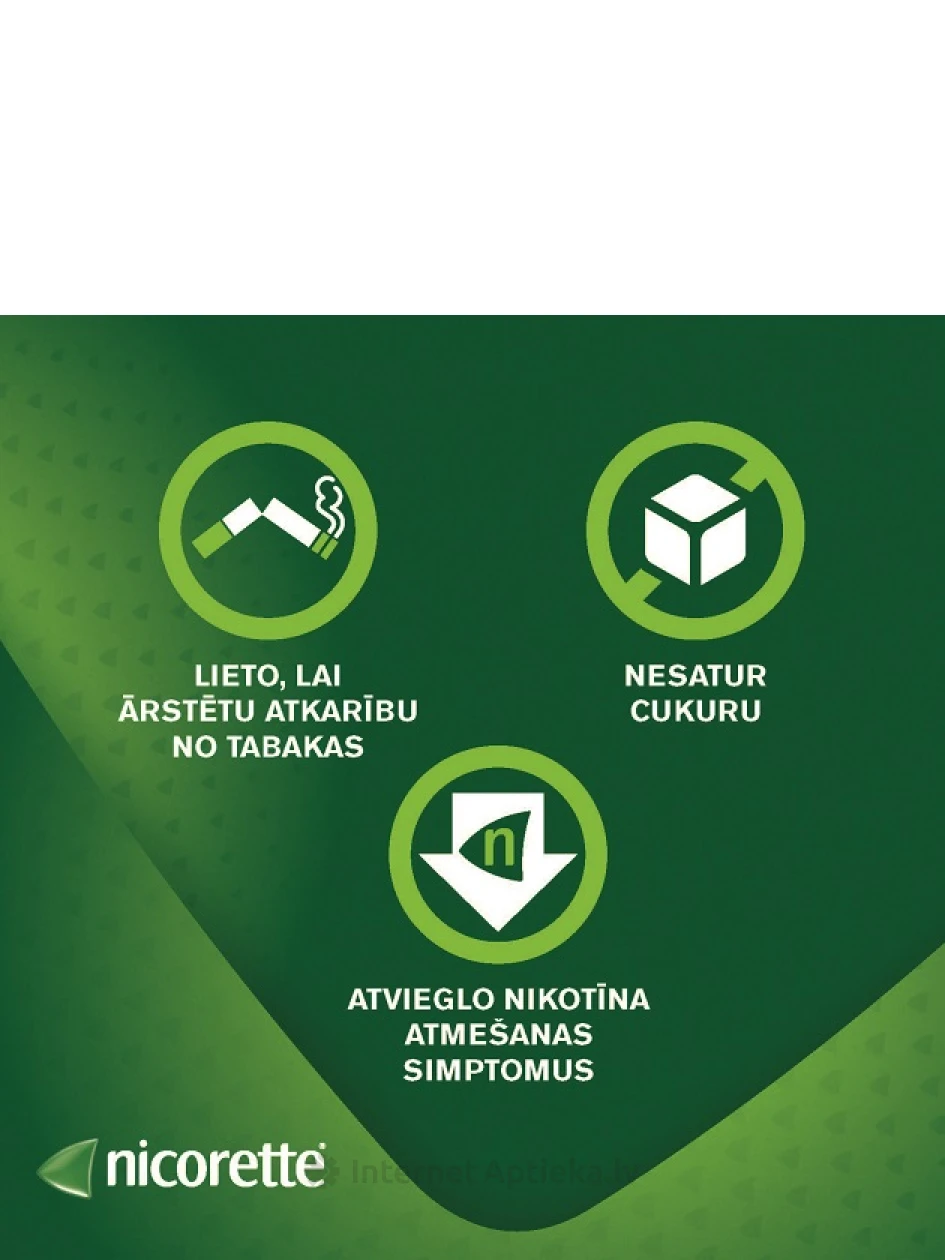 Nicorette Freshfruit 2 mg, 30 košļājamās gumijas | internetaptieka.lv