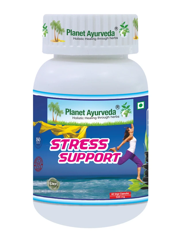 Planet Ayurveda Stress Support kapsulas, 60 gab.