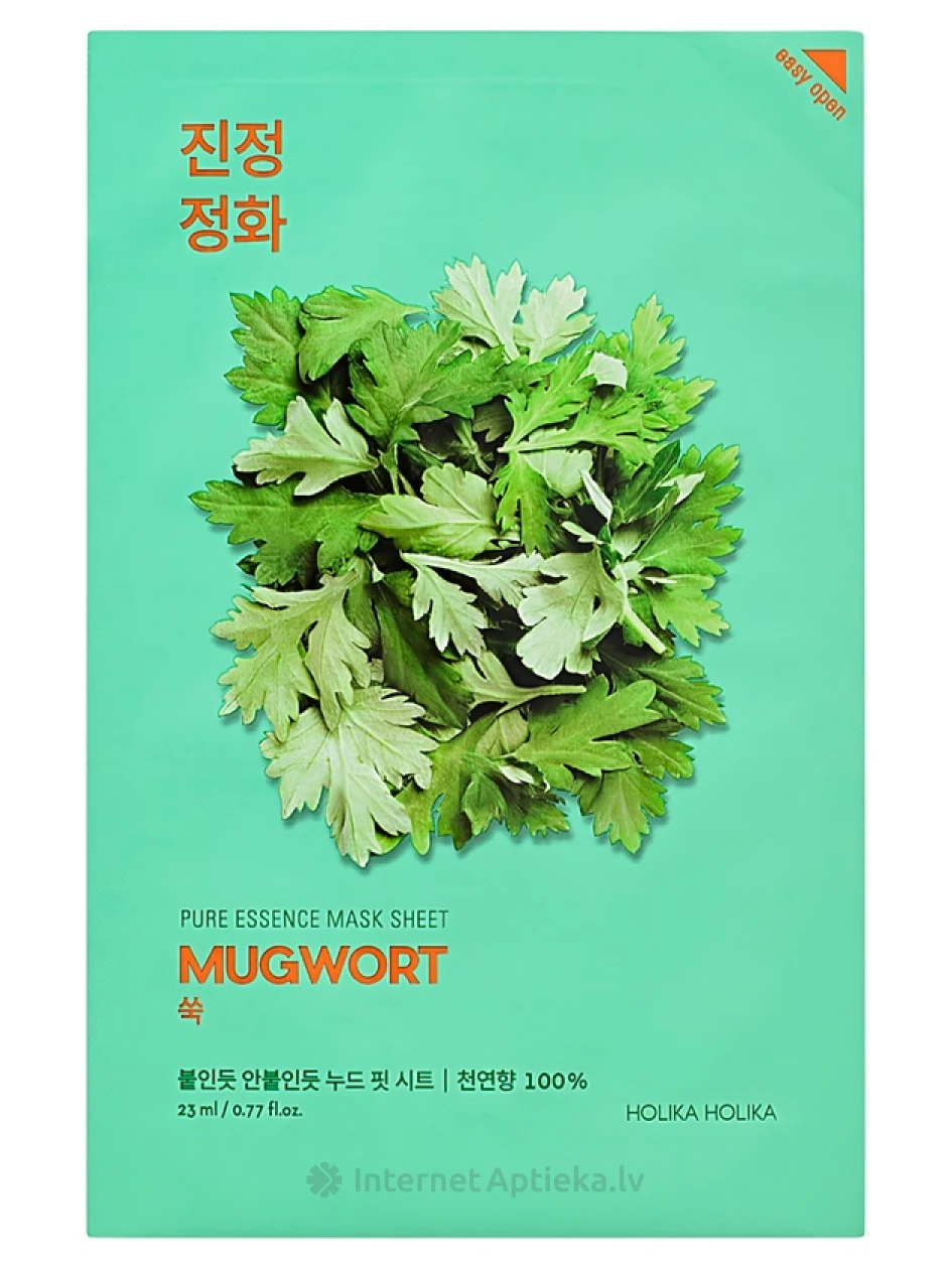 Holika Holika Pure Essence Маска для лица с полынью | internetaptieka.lv