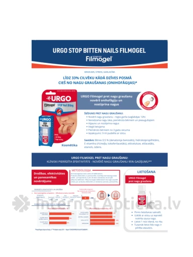 URGO Filmogel® против обгрызания ногтей, 9 мл | internetaptieka.lv