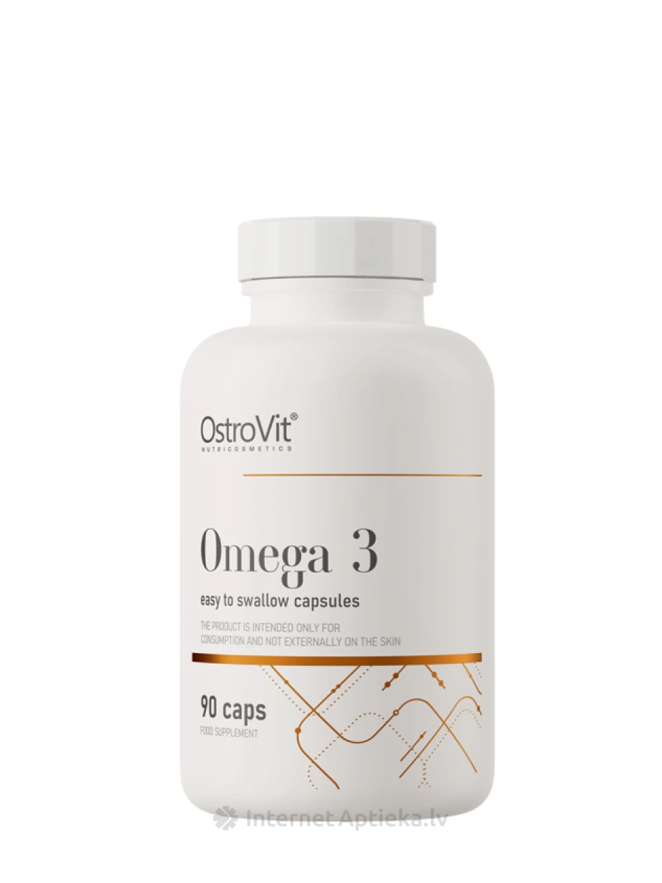 OstroVit Omega 3 Easy to Swallow kapsulas, 90 gb. | internetaptieka.lv