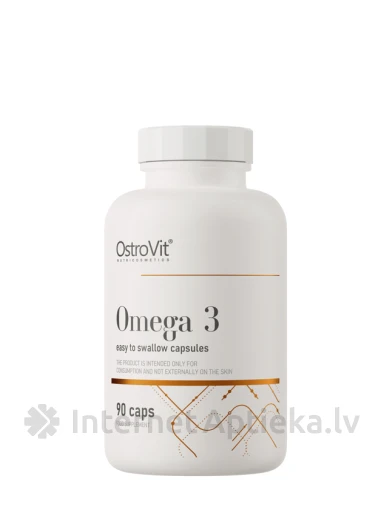 OstroVit Omega 3 Easy to Swallow kapsulas, 90 gb. | internetaptieka.lv