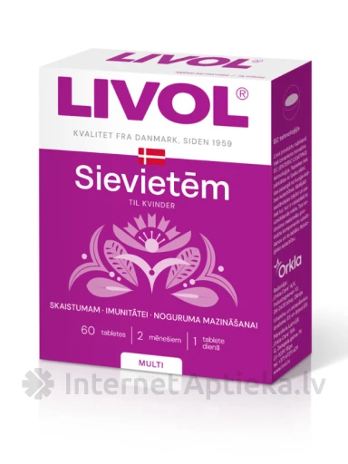 Livol Multi Sievietēm, 60 tabletes | internetaptieka.lv