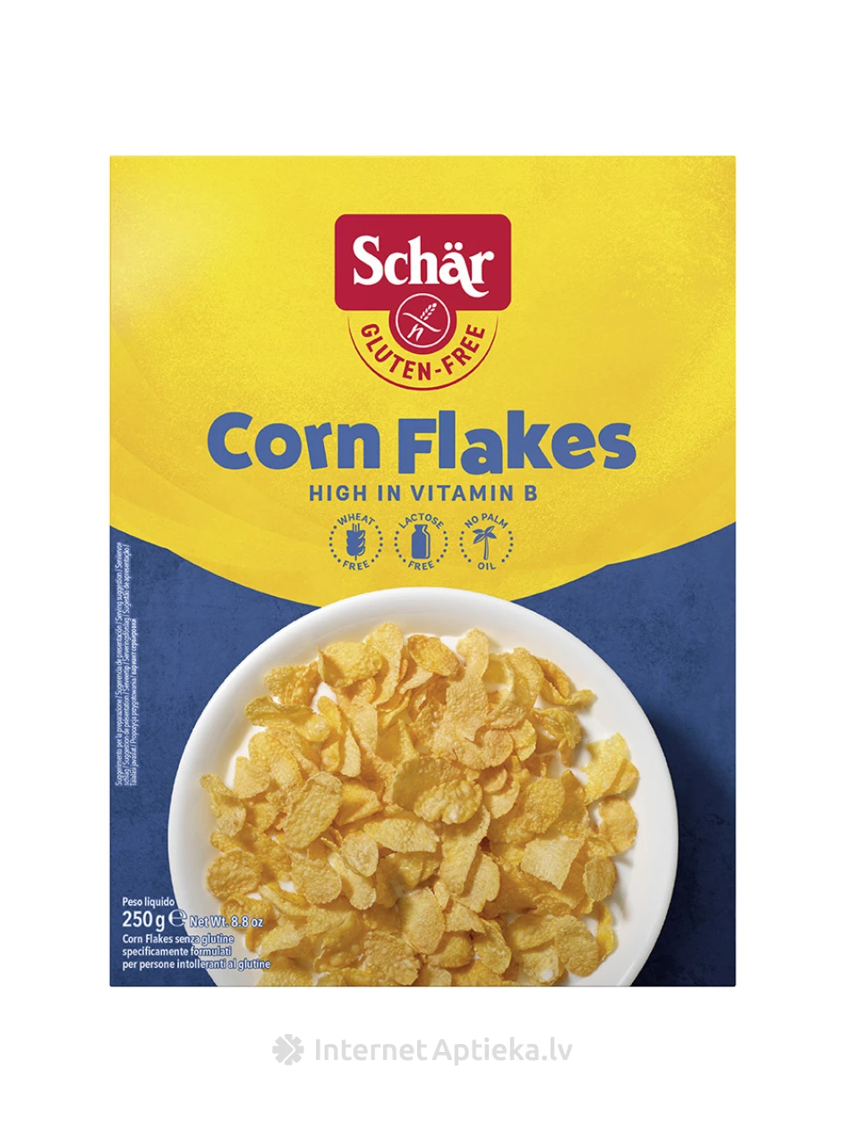Schär Corn Flakes bezglutēna kukurūzas pārslas, 250 g | internetaptieka.lv