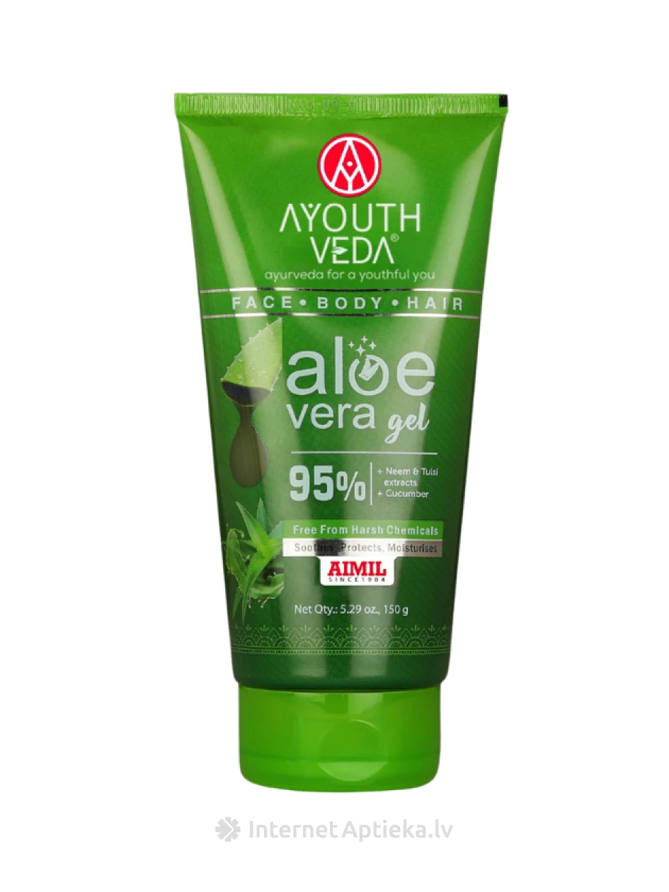 AYOTHVEDA ALOE VERA gels, 150 g | internetaptieka.lv