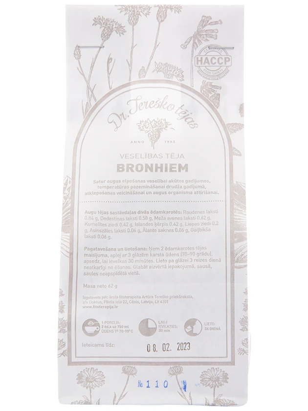 Dr.Tereško tēja Bronhiem, 60 g