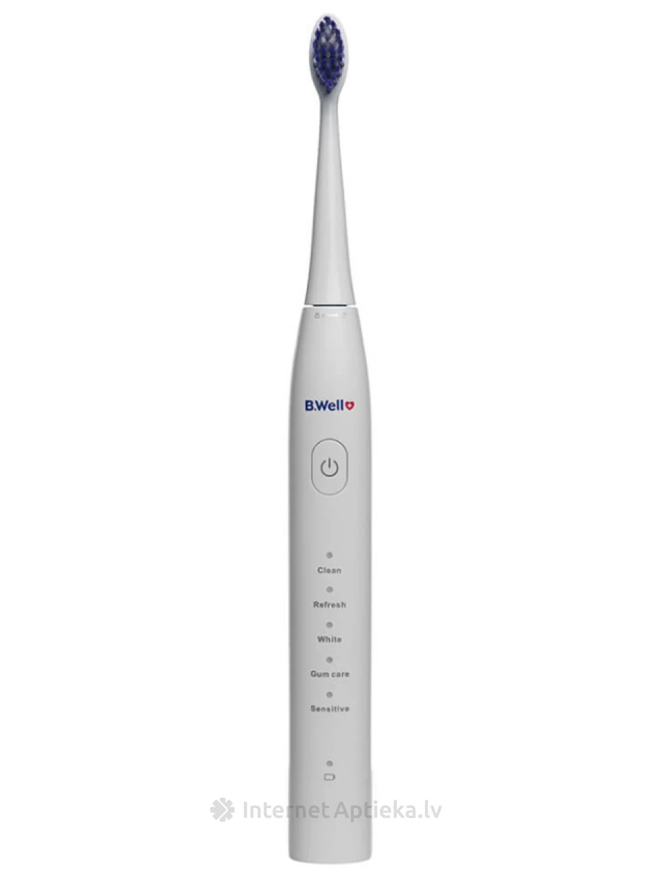 B.Well PRO-850 Sonic Электрическая зубная щетка Белая | internetaptieka.lv