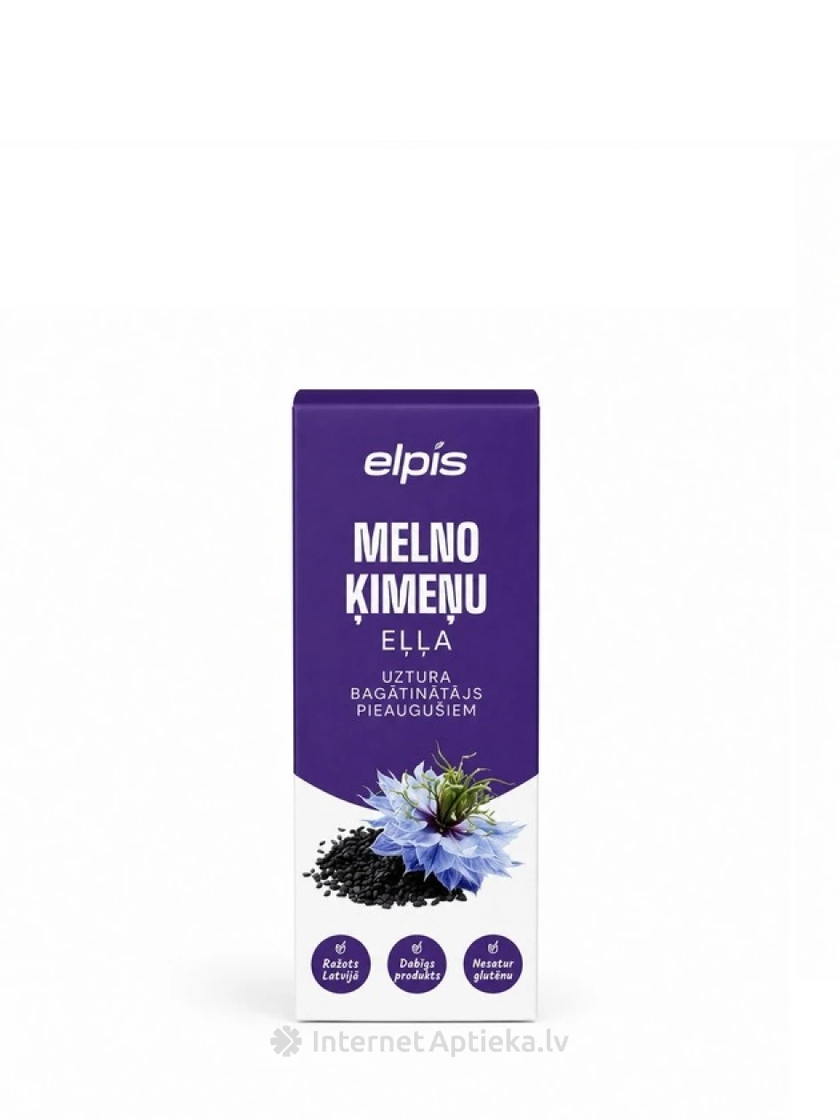 ELPIS Juodųjų kmynų aliejus, 100 ml | internetaptieka.lv