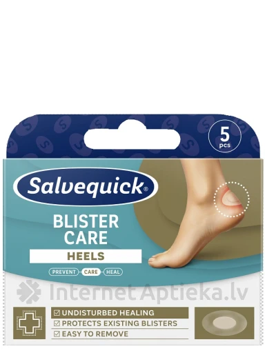 SALVEQUICK Blister Care plāksteri tulznu kopšanai papēžiem, 5 gb. | internetaptieka.lv