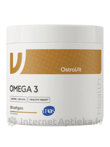 OstroVit Omega-3 капсулы, 180 шт. | internetaptieka.lv