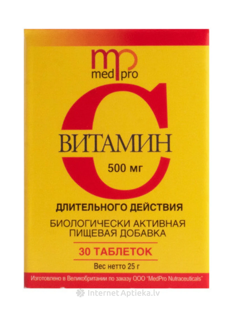 Medpro C-vitamiin, 30 tabletti | internetaptieka.lv