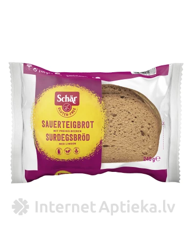 Schär Surdegsbrod bezglutēna saldskābā maize, 240 g | internetaptieka.lv