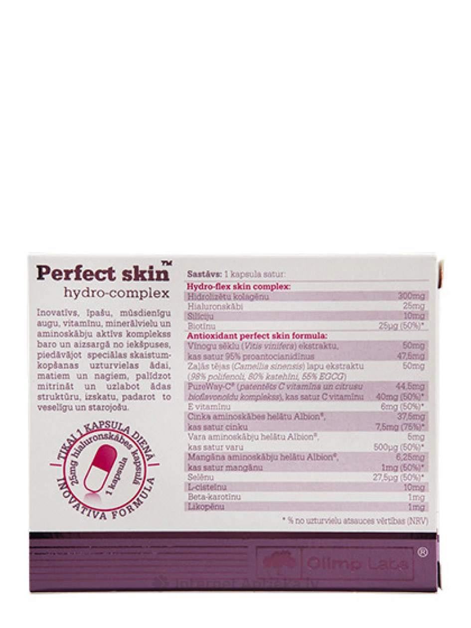 Olimp Labs Perfect Skin hydro-complex, 30 капсул | internetaptieka.lv