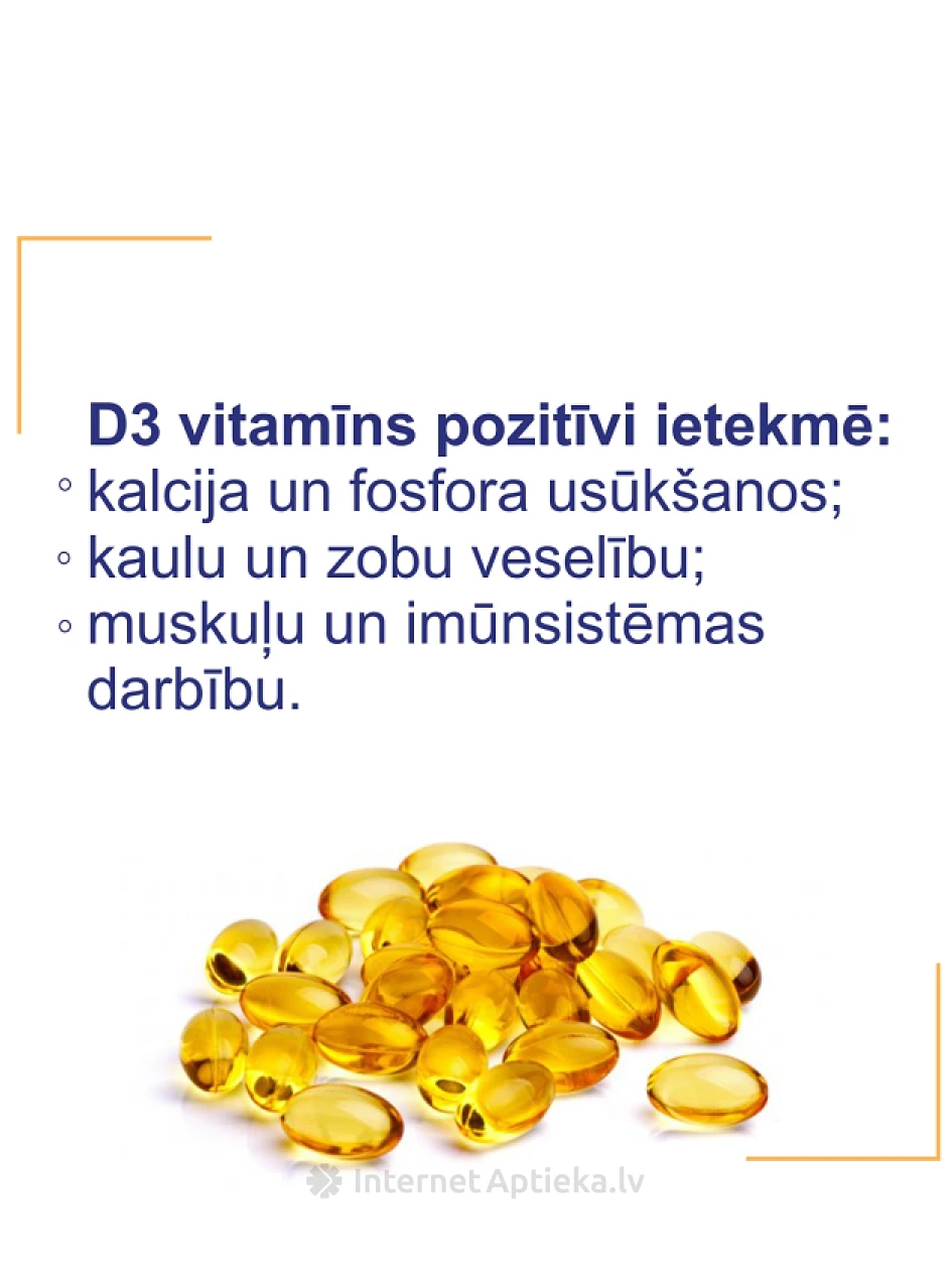 Olidetrim 2000 RÜ D3-vitamiini, 60 kapslit | internetaptieka.lv