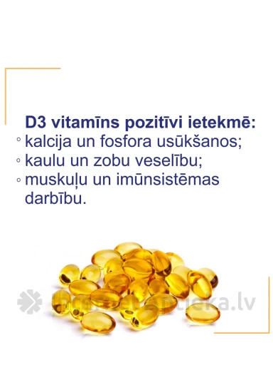 Olidetrim 2000IU витамин D3, 60 капсул | internetaptieka.lv