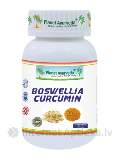 Planet Ayurveda® Boswellia-kurkumiin Organic, 60 kapslit | internetaptieka.lv