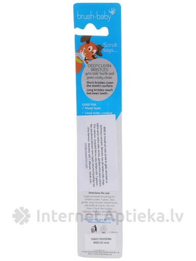 Brush-Baby FlossBrush Roosa hambahari 6+ aastat, 1 tk. | internetaptieka.lv