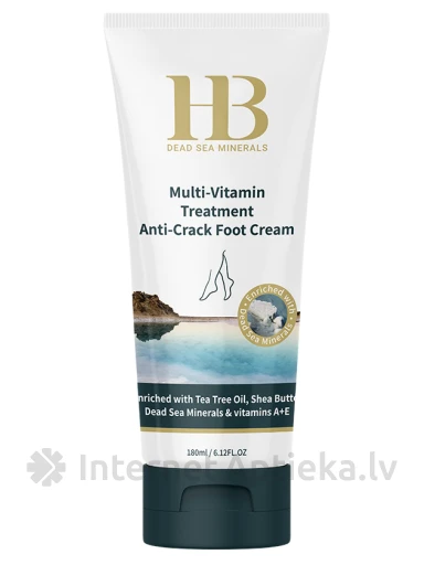 H&B Multivitamīnu krēms saplaisājušai pēdu ādai, 180 ml | internetaptieka.lv