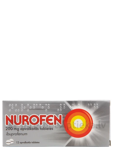 Nurofen 200 мг, 12 таблеток | internetaptieka.lv