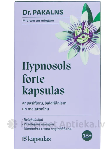 Dr.Pakalns Hypnosol forte, 15 капсул | internetaptieka.lv