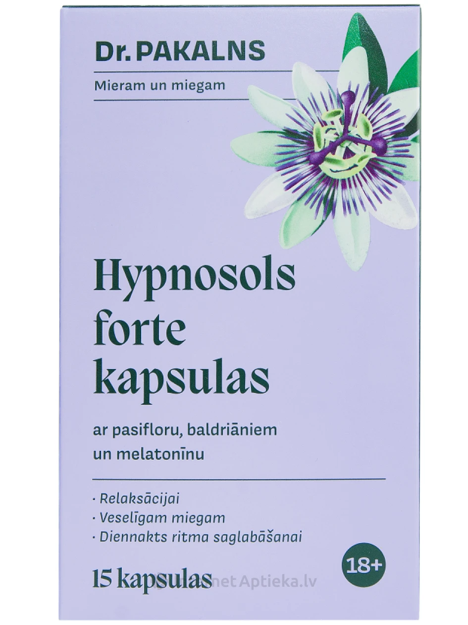 Dr.Pakalns Hypnosol forte, 15 капсул | internetaptieka.lv